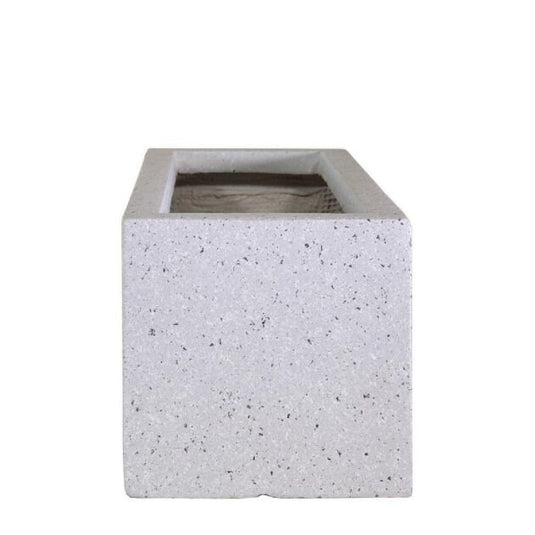 Terrazzo Grey Window Box  Concrete Pot Marble effect Contemporary Modern Garden Outdoor Trough Planter Pot Rectangular Window box Trough Bed