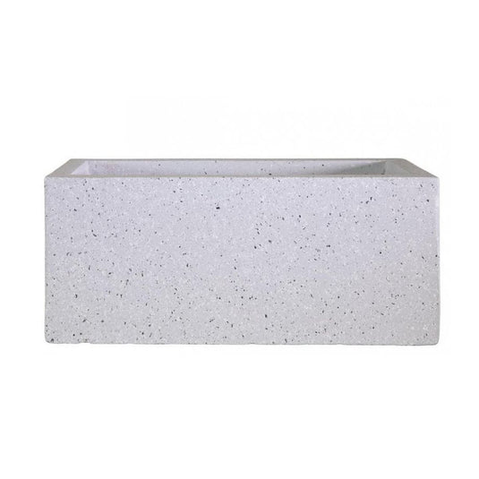 Terrazzo Grey Window Box  Concrete Pot Marble effect Contemporary Modern Garden Outdoor Trough Planter Pot Rectangular Window box Trough Bed