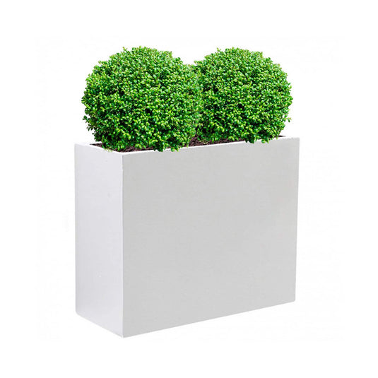 Tall White Concrete & Fibrestone Pots 50 60 70 Long