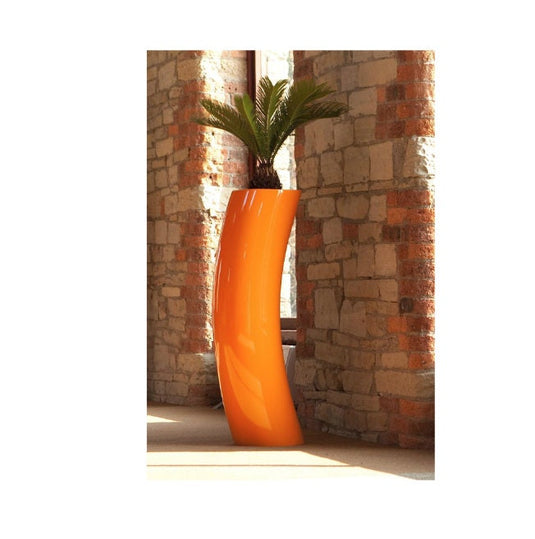 Curvy Twist Tall indoor Contemporary Planter in Reinforced Fibreglass